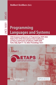 Programming Languages and Systems 35th European Symposium on Programming, ESOP 2026, Held as Part of the International Joint… (Robbert Krebbers) (z-library.sk, 1lib.sk, z-lib.sk)