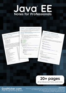Java EE Notes for Professionals (GoalKicker.com) (Z-Library)