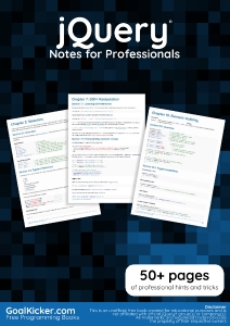 jQuery Notes For Professionals (httpsgoalkicker.com) (Z-Library)