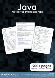 Java Notes for Professionals (GoalKicker.com) (Z-Library)