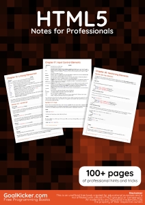 HTML5 Notes for Professionals (GoalKicker.com) (Z-Library)