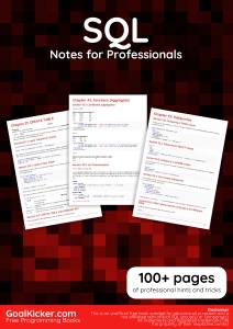 SQL Notes for Professionals (GoalKicker.com, Stack Overflow Documentation) (Z-Library)