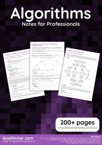 Algorithms. Notes for Professionals (Goal Kickers Team (GoalKickers.com))（Z-Library）