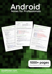 Android Notes for Professionals (GoalKicker.com) (Z-Library)