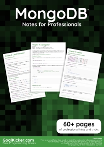 MongoDB Notes for Professionals (GoalKicker.com) (Z-Library)