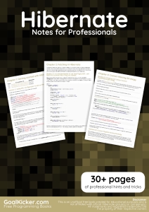 Hibernate Notes For Professionals. 30+ pages of professional hints and tricks (GoalKicker.com) (Z-Library)