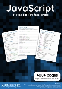 JavaScript Notes for Professionals (GoalKicker.com Stack Overflow Documentation) (Z-Library)