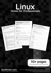 Linux. notes for professonals (goalkicker) (Z-Library)