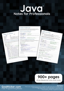 Java Notes for Professionals (Goal Kicker) (Z-Library)