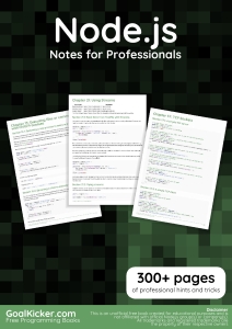 Node.JS Notes For Professionals (goalkicker) (Z-Library)